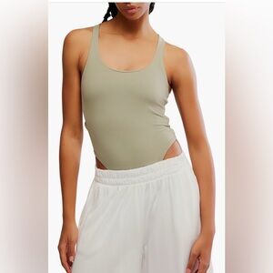 Free people never better bodysuit sage stone $78 NWT